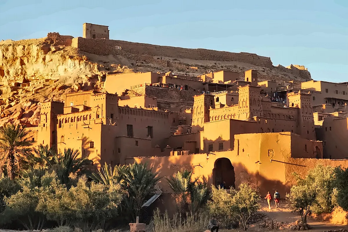 Il ksar di Ait Ben Haddou nella luce dorata del tardo pomeriggio