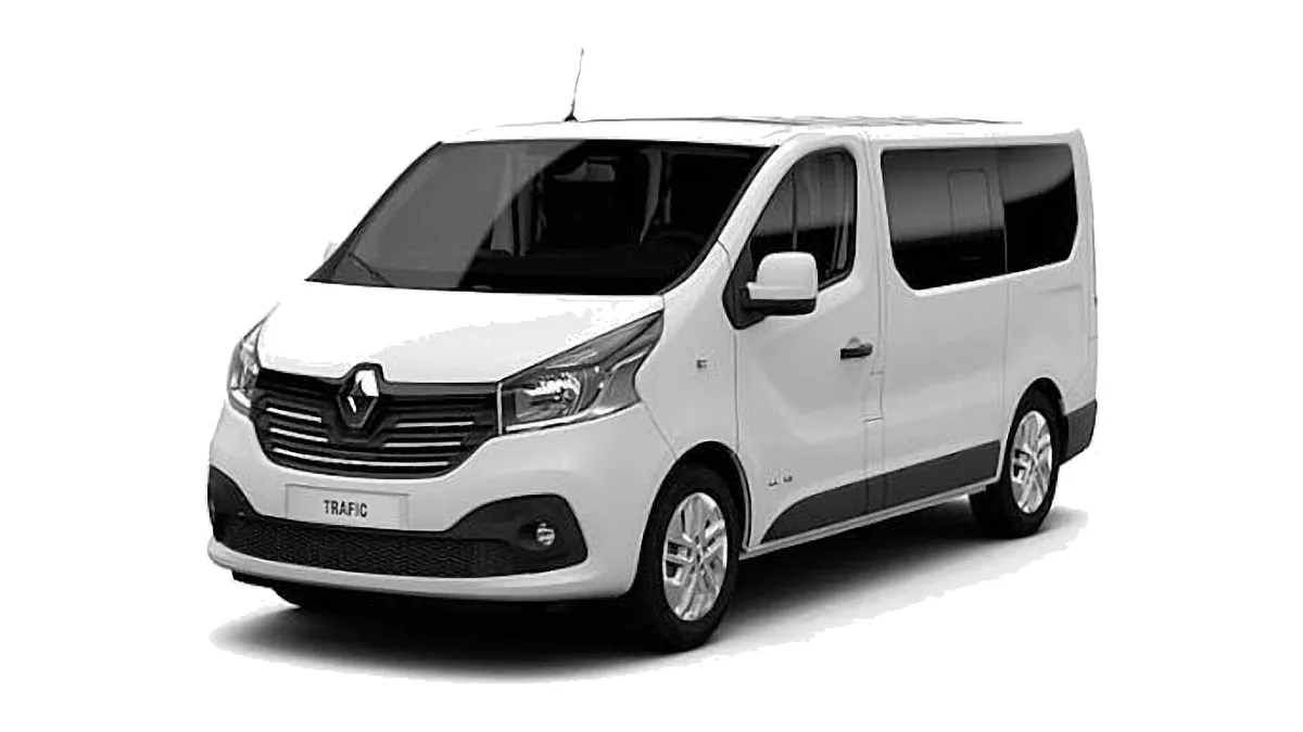 Renault Trafic bianco, van con sedili singoli