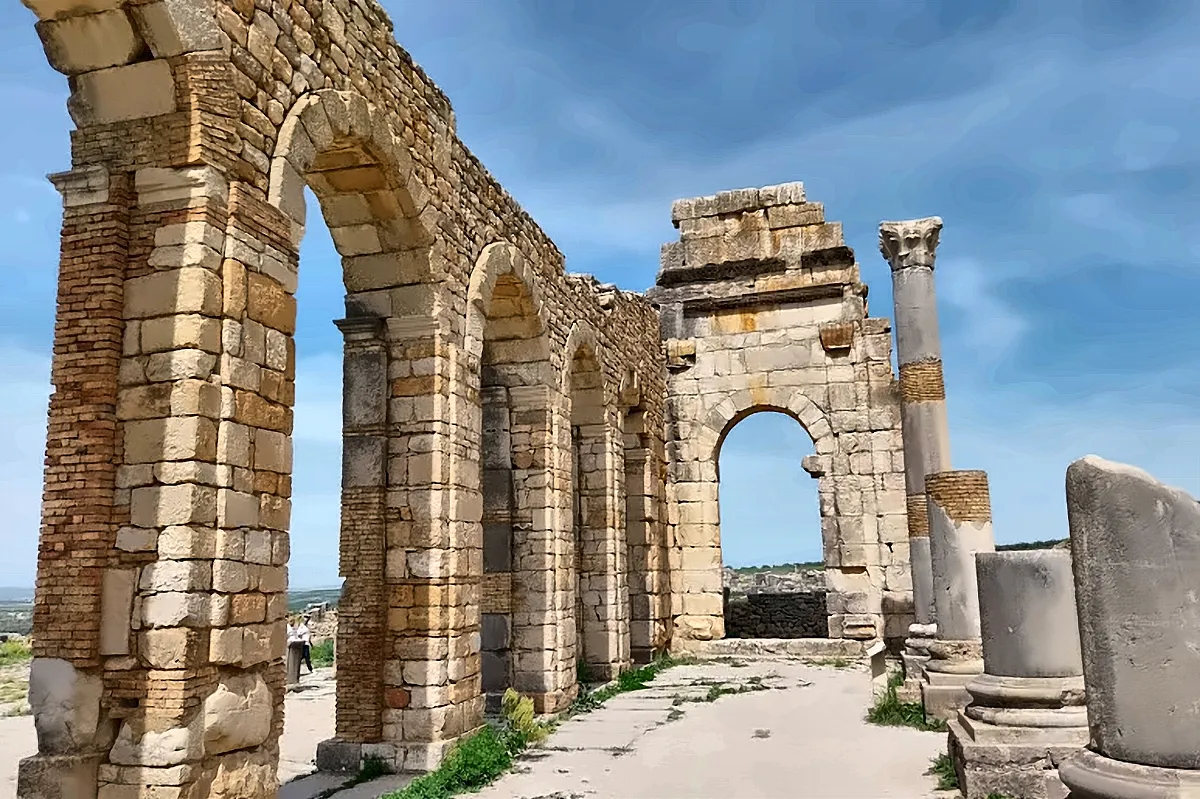 L’arco romano del sito archeologico di Volubilis